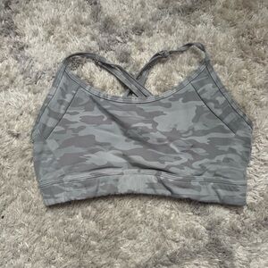 Alphalete Camouflage Sports Bra in Gray